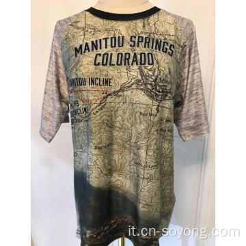 T-shirt da uomo di Colorado Manitou Springs Manitou Incline